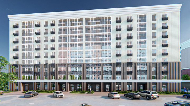 2-к. квартира, 57,3 м², 8/9 эт.