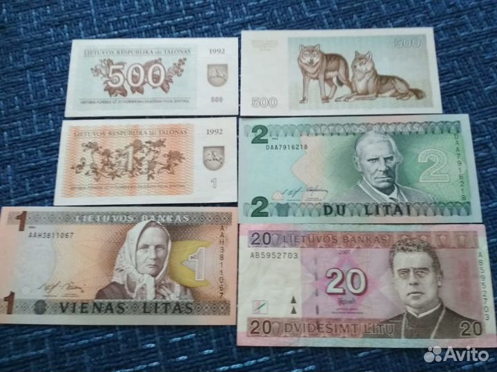 Банкнота Литвы