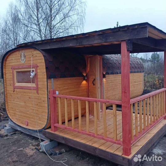 Баня бочка