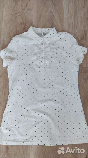 Школьная трикотажная блуза