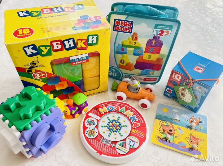Развивающие игрушки конструктор кубики