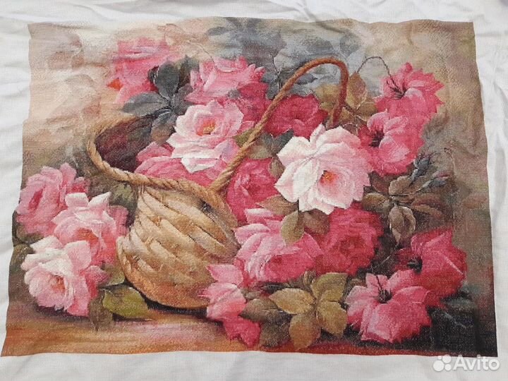 Картина (вышивка крестом), 85х65 см, ручная работа