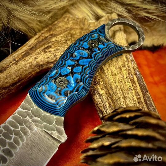 Нож ручной работы из стали D2