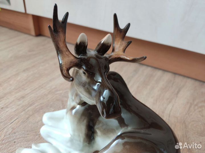 Фарфоровая статуэтка Лось, ифз