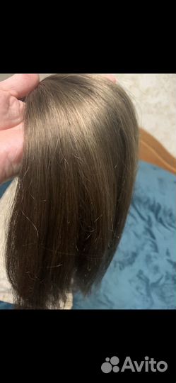 Волосы для наращивания натураььные 52см. Русый