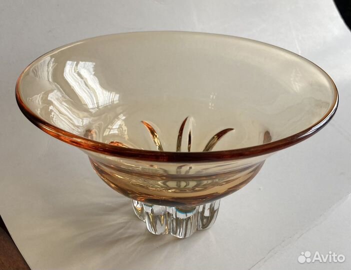 Ваза цветное стекло винтаж