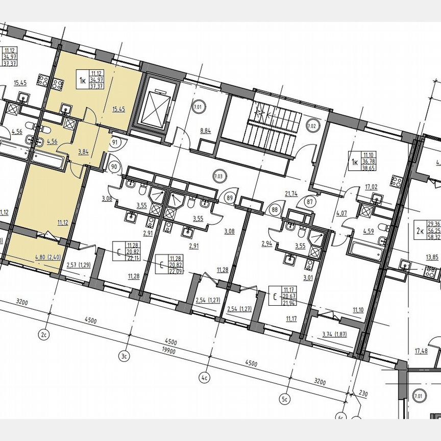 1-к. квартира, 37,4 м², 7/12 эт.