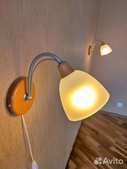 Светильник бра Brilliant Германия бук+мат.стекло