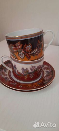 Чайная пара лиможский фарфор Etro