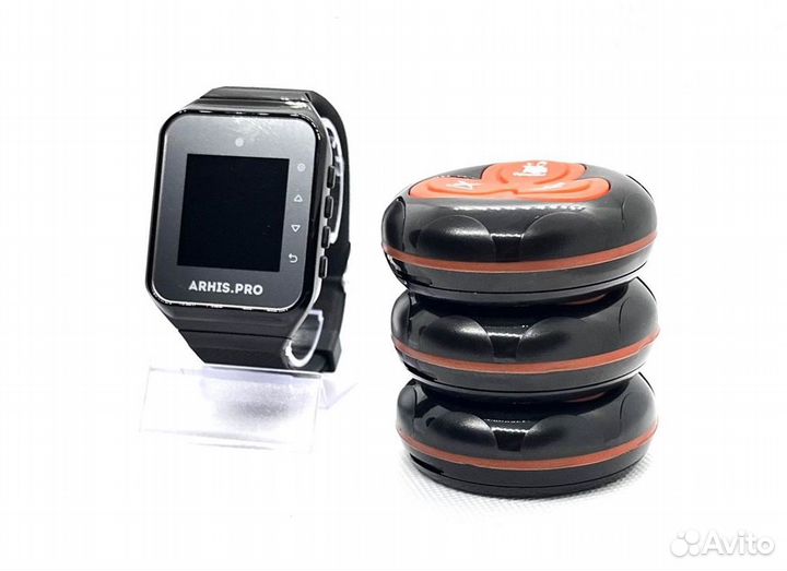 Кнопка вызова официанта с часами для кафе, баров