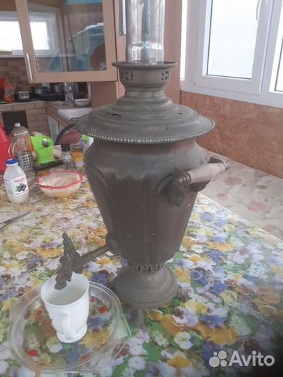 Самовар на дровах старинный