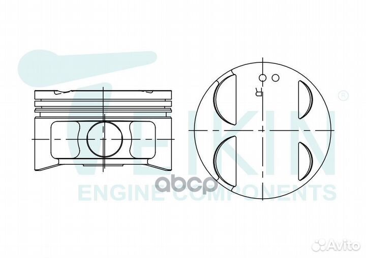 Поршни (к-т 6 шт) toyota camry/windom 1MZ-FE 97