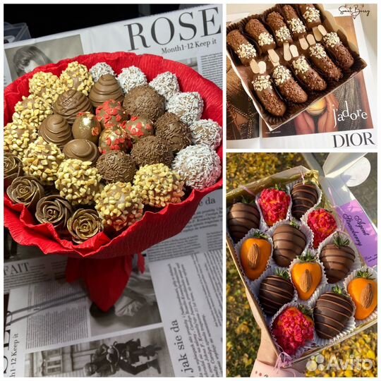 Клубника в шоколаде (букеты из клубники в шоколад