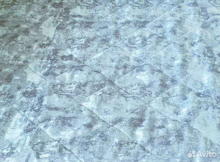 Покрывало, 2 подушки и 2 наволочки. Бирюза