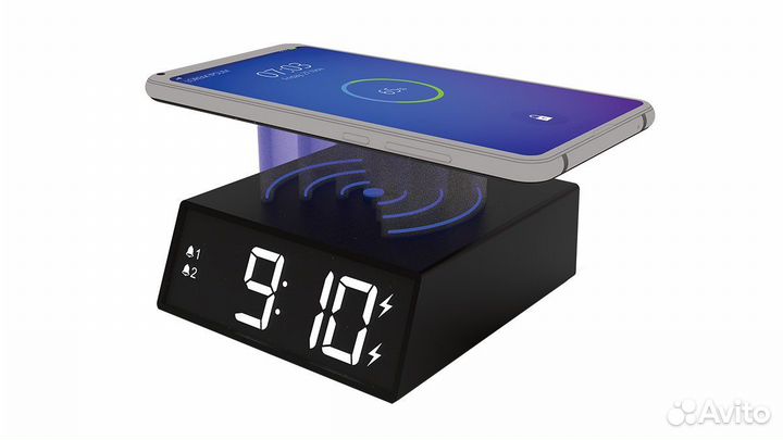 Часы будильник Ritmix RRC-910Qi Black