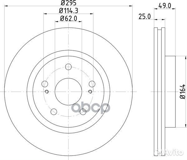 Диск тормозной перед ND9016K nisshinbo