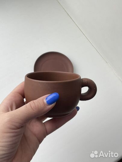 Глиняная чайная пара