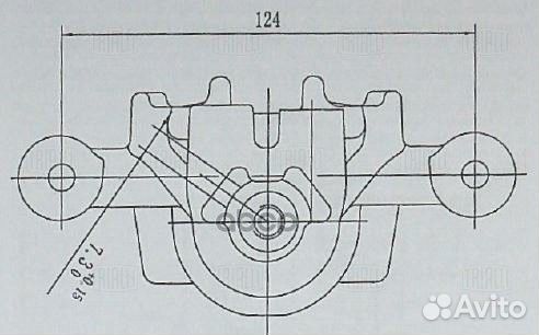 CF084708 trialli Суппорт торм. в сб. Kia Ceed