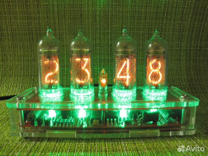 Часы на газоразрядных индикаторах ин-14