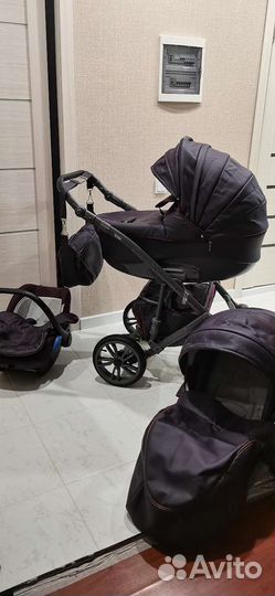 Коляска camarelo Sirion Eco 3 в 1, баклажан