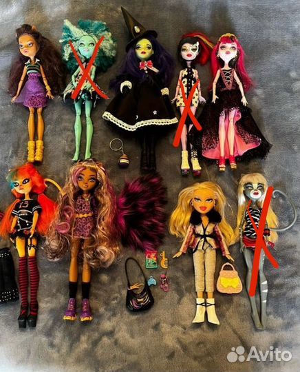 Куклы Монстер Хай и Bratz