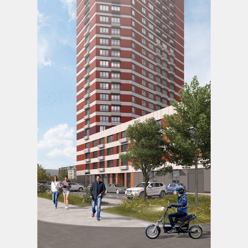 1-к. квартира, 34,7 м², 19/25 эт.