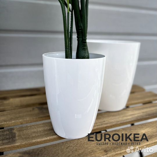 Кашпо 1,5 литра два вида в наличии