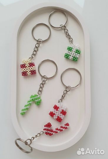 Брелок серьги из бисера