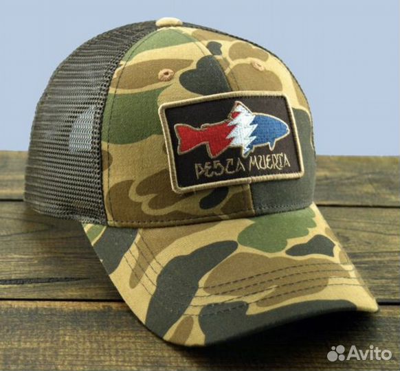 Кепка pesca muerta HAT camo trout