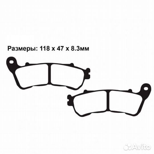 Колодки 2 пары FA388 07HD22 FDB2196 MCB776 2P-307