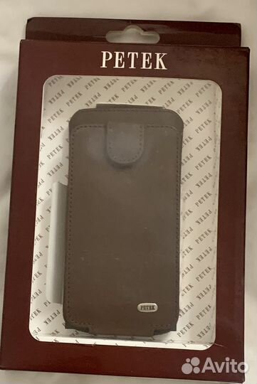 Кожаный чехол Petek для iPhone 5 новый