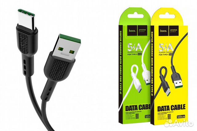 Кабель hoco X33 Type-C 5A Surge charging data cabl