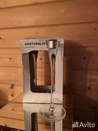 Стеклянные подсвечники