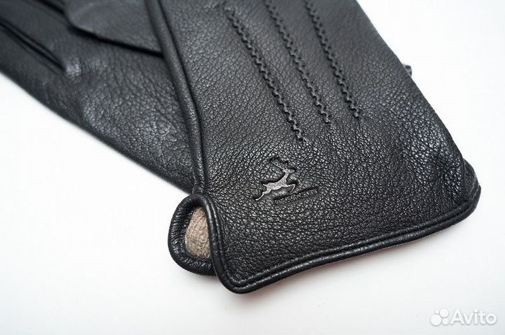 Перчатки мужские из натуральной кожи оленя