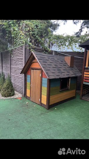 Детский игровой домик и горка