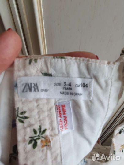 Платье Zara 3-4г