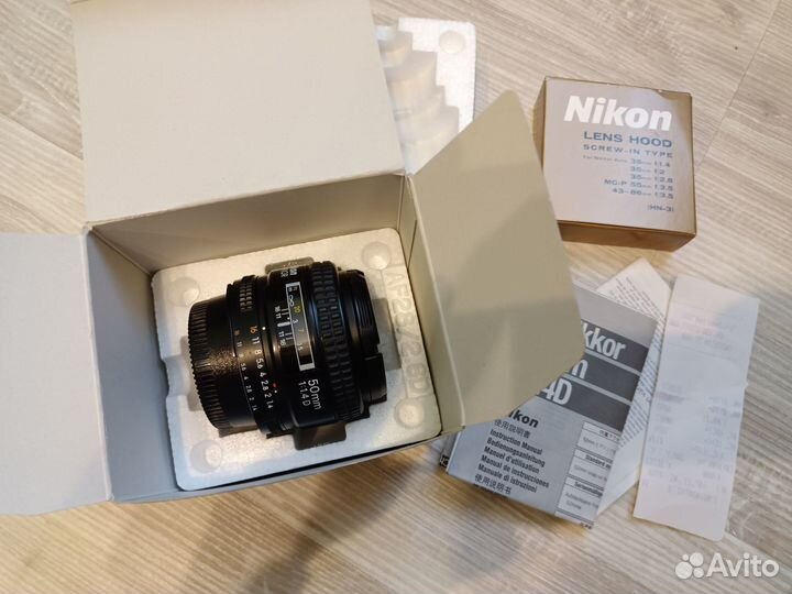 Nikon 50mm f 1.4D отличный объектив универсал порт
