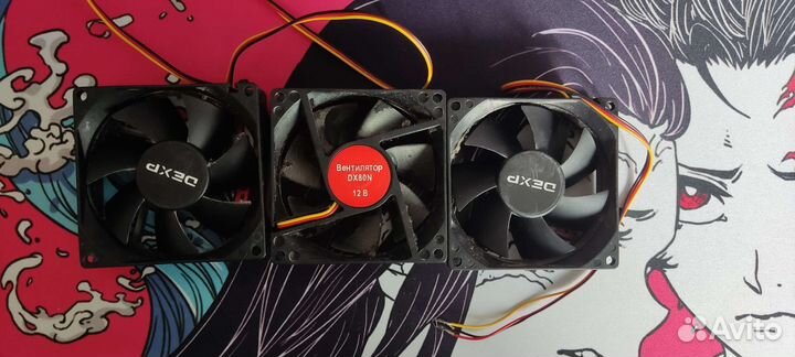 Вентилятор для корпуса 80x80 dexp DX80N