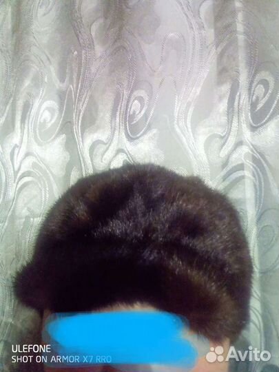 Шапка меховая и шарф