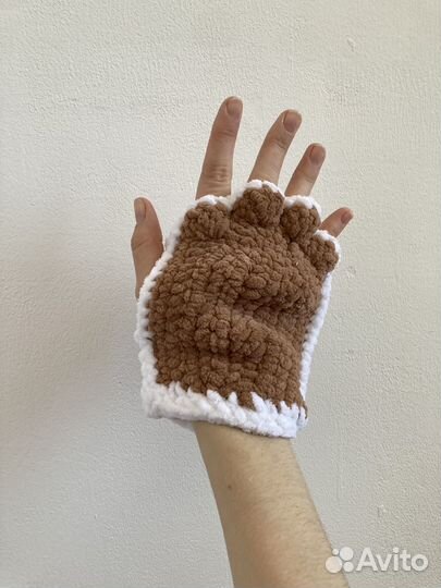 Митенки вязаные
