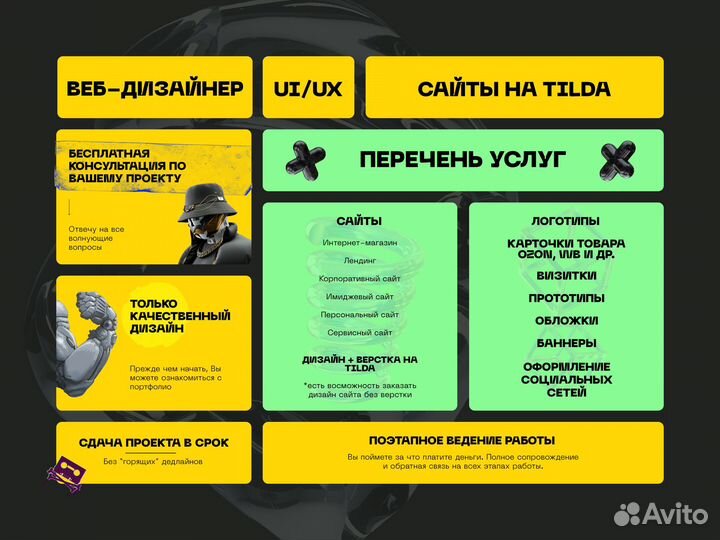 Веб-дизайнер Создание сайтов Верстка на Tilda