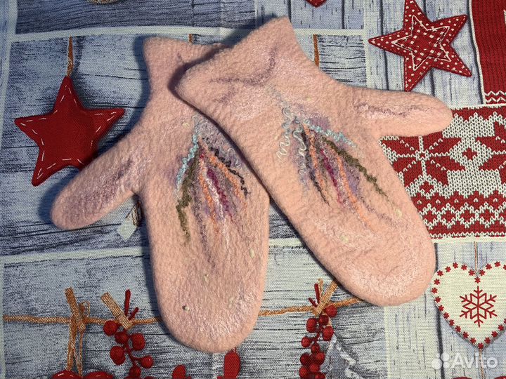 Варежки ручной работы