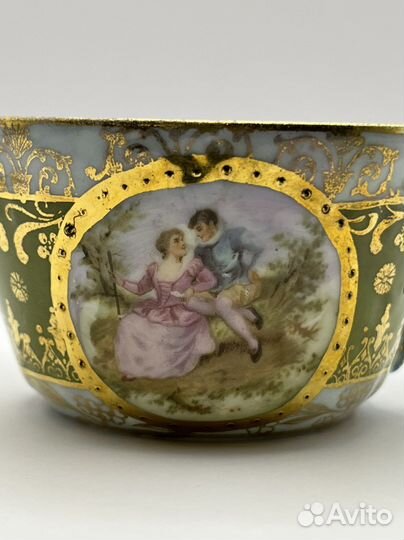 Чашка антикварная кофейная в стиле Royal Vienna