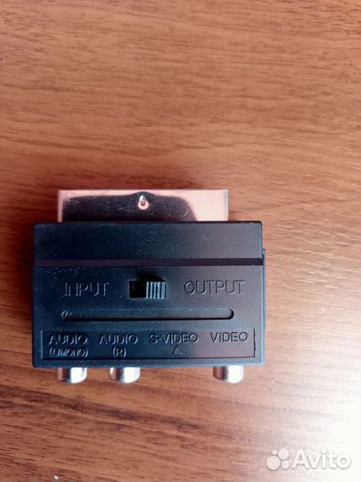 Переходник 3 гнезда RCA (тюльпаны) - scart in (в т