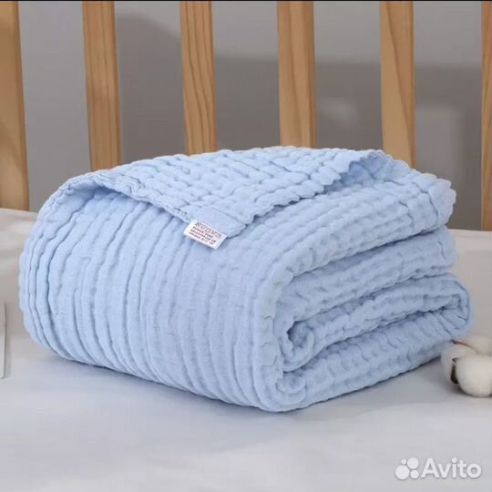 Плед Одеяло Пелёнка Детский из Муслина 110*110 см