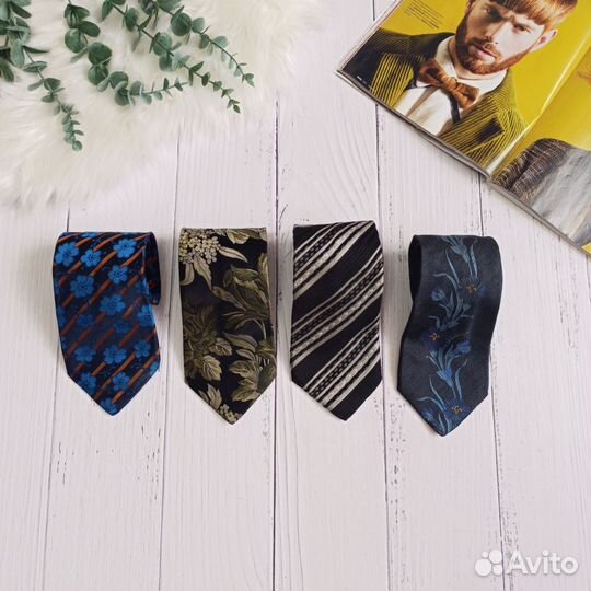 Мужской шелковый галстук Kenzo. Оригинал