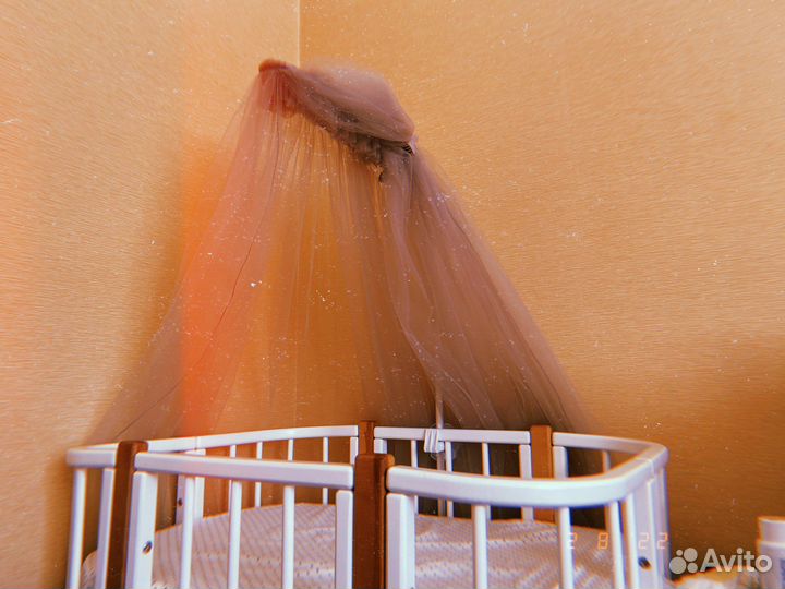 Балдахин с держателем в детскую кроватку