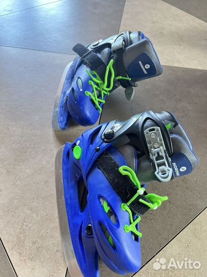 Коньки хоккейные детские раздвижные