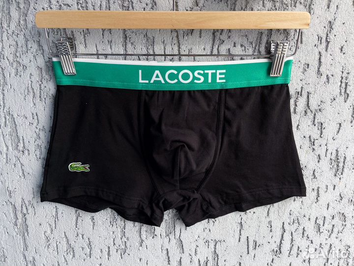 Трусы боксеры Lacoste черные