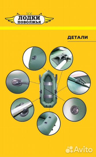 Лодка пвх Лодки Поволжья R-240